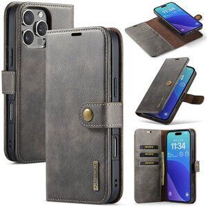 Suitable for iPhone16 17 Pro Max magnetic split mobile phone leather case iPhone